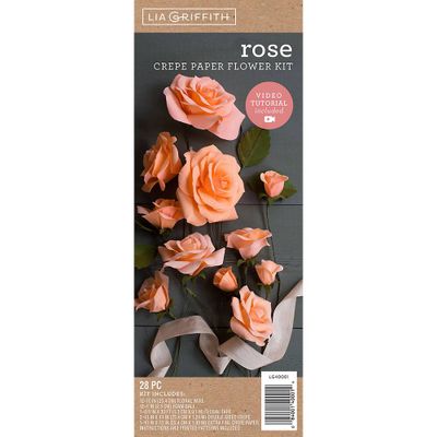 Roses Crepe Paper Flower Kit