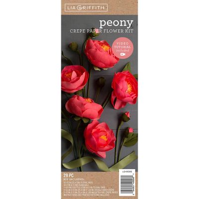 Peonies Crepe Paper Flower Kit