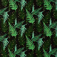 Holiday Cedar Branches Stone Wrapping Paper