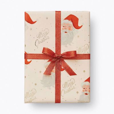 Rifle Paper Co. Santa Wrapping Paper