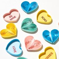 Quilling Candy Hearts Valentine's Day Card