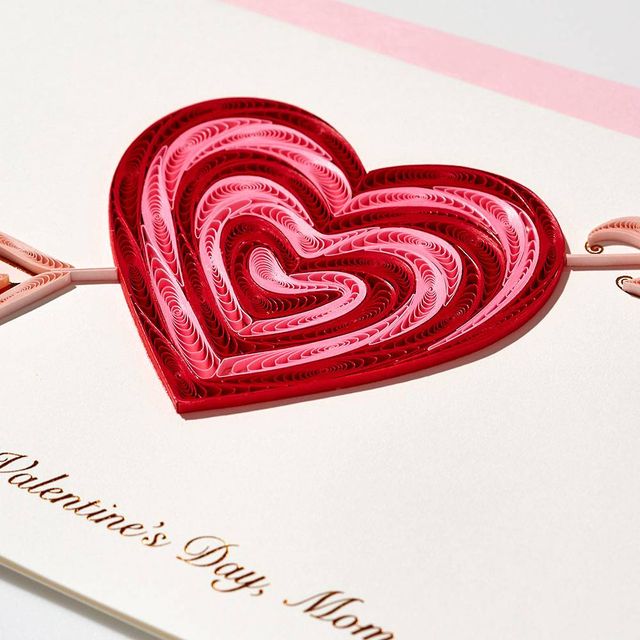 Quilling Heart Mom Valentine's Day Card