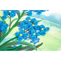 Quilled Forget-me-not Anniversary Card