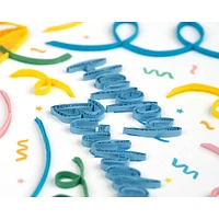 Quilled Confetti Birthday Card