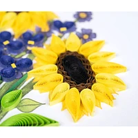 Quilled Sunflower Bouquet Birthday Card