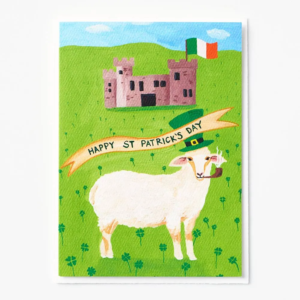 Irish Sheep St. Patrick's Day Card