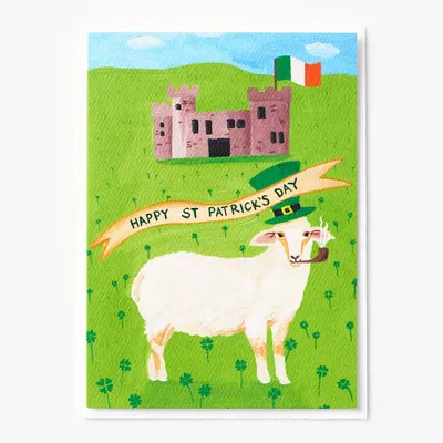 Irish Sheep St. Patrick's Day Card