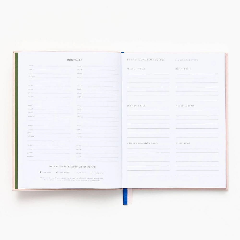 2023-2024 Floral Embroidery Weekly Planner