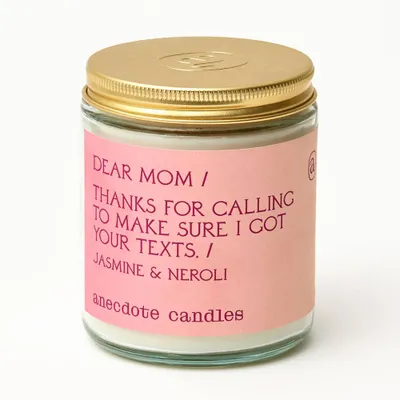 Dear Mom Glass Jar Candle