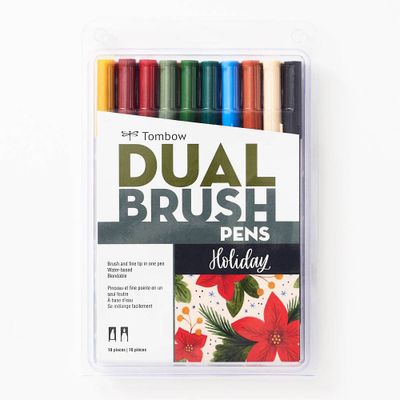 Tombow Dual Brush Holiday Pens