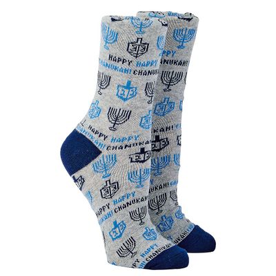 Chanukah Cozy Dreidel Socks