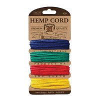 Blue/Green/Red/Yellow Hemp Twine