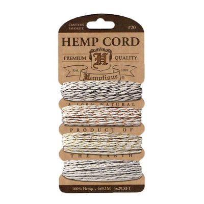 Metallic Vintage Hemp Twine