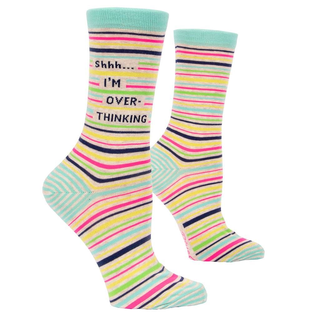 Shh I'm Over Thinking Socks