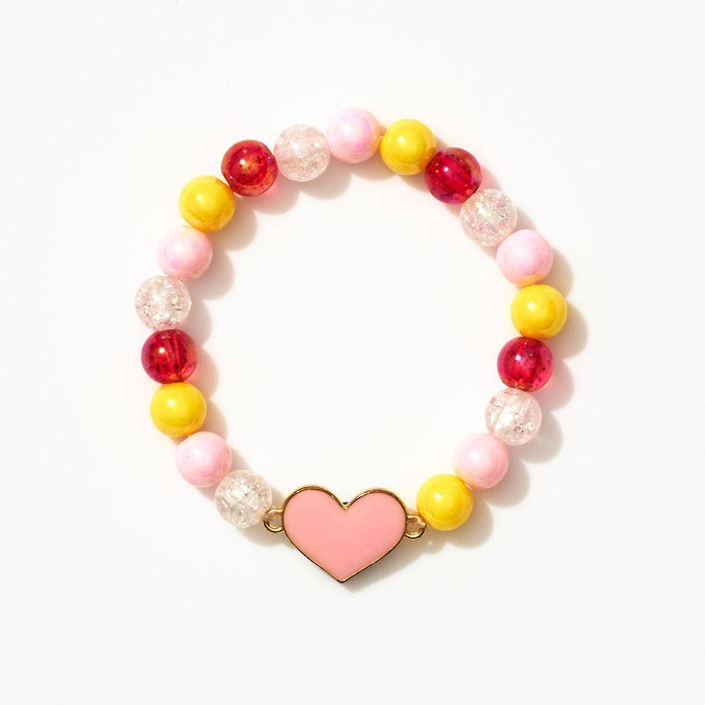 Rainbow Heart Friendship Bracelet