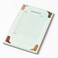 Cowboy Boots Notepad