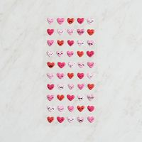 Puffy Character Heart Stickers