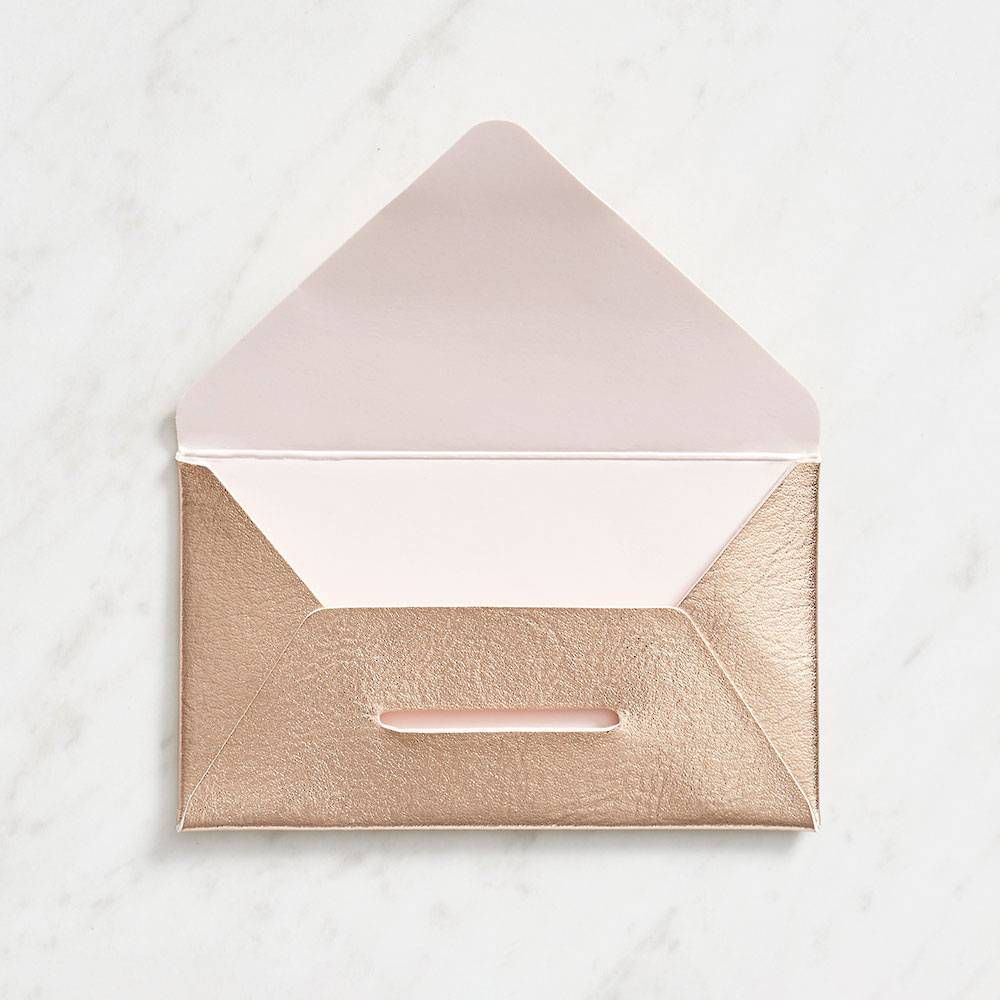 Rose Gold Business Card Holder