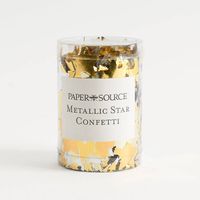 Gold and Silver Metallic Star Confetti