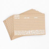 Paper Bag Recipe Cards