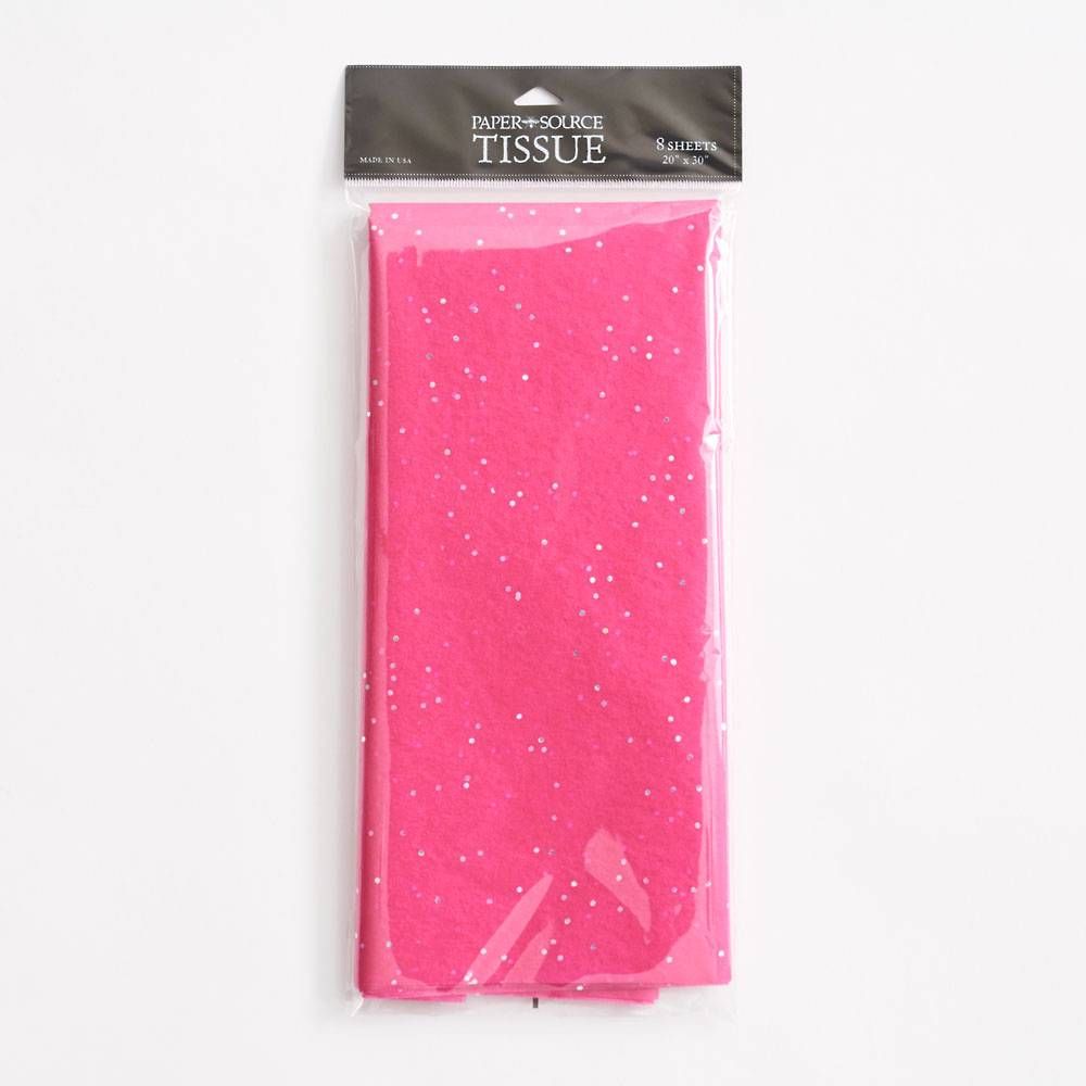 Hot Pink Sparkle Tissue
