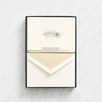 Gold Feather Stationery Set