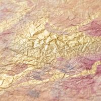 Blue/Purple/Gold Marbled Handmade Paper