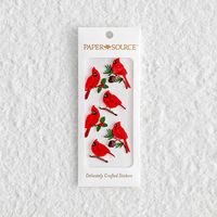 Red Winter Cardinals Stickers