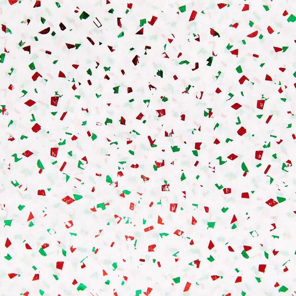 Red and Green Foil Fleck Tissue Paper