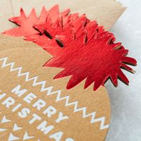 Die Cut Hat Merry Christmas Card Set