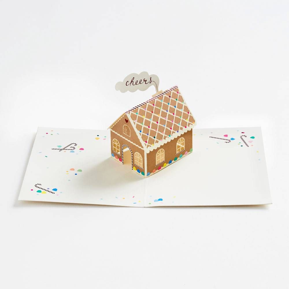 Gingerbread House Pop Up Card