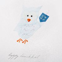 Bird with Dreidel Card