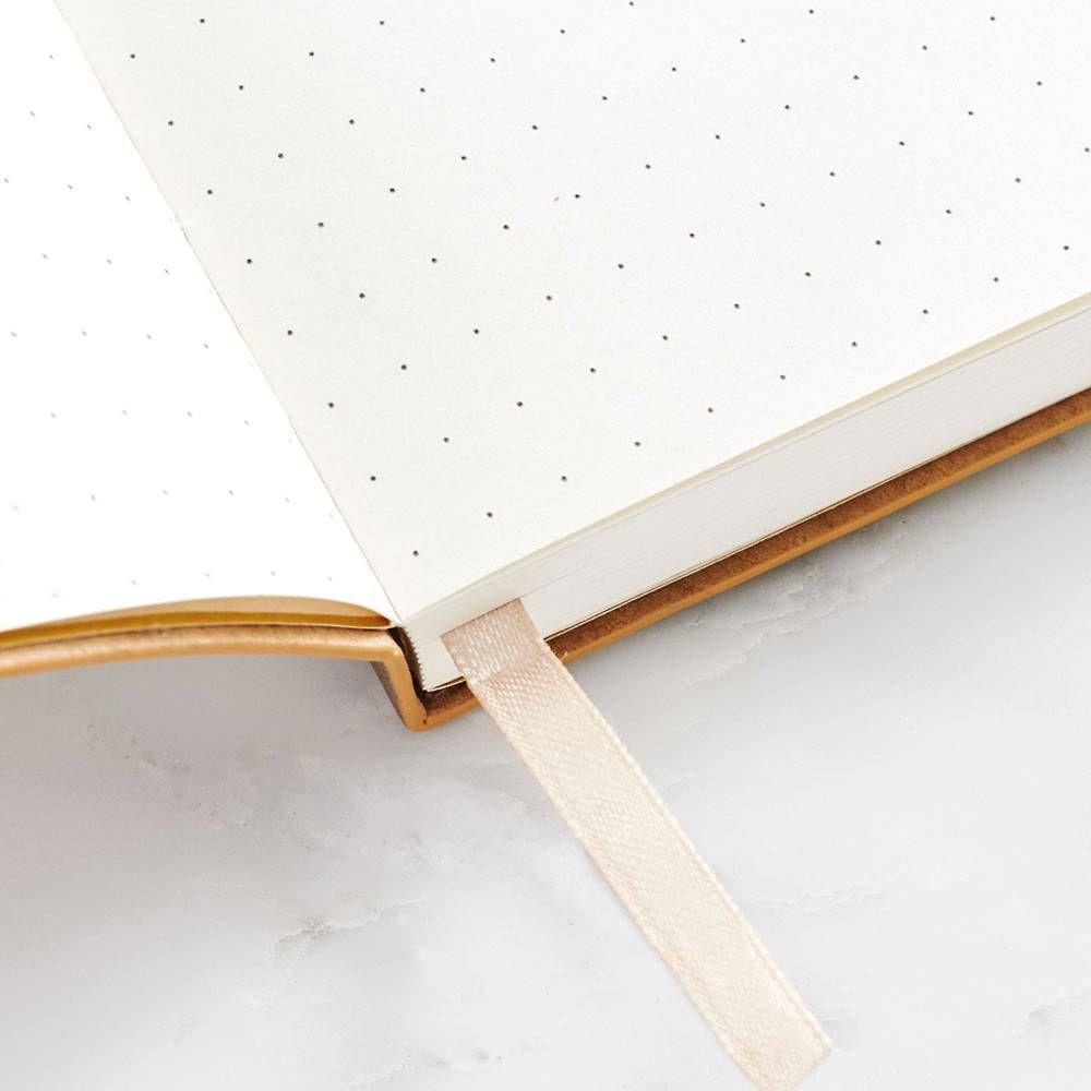 Gold Paper Wasp Dotted Journal