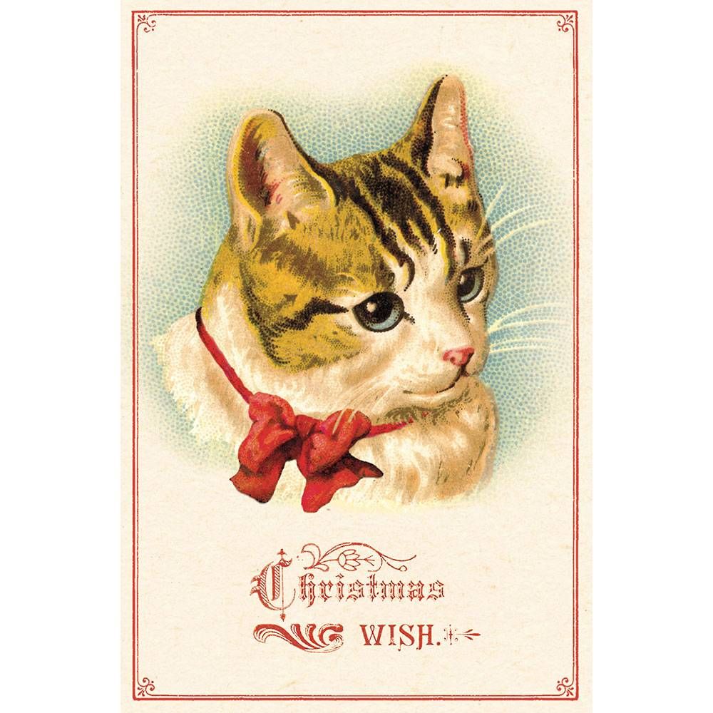 Christmas Cats and Dogs Postcard Set