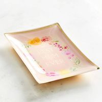 Best Mom Ever Floral Trinket Dish