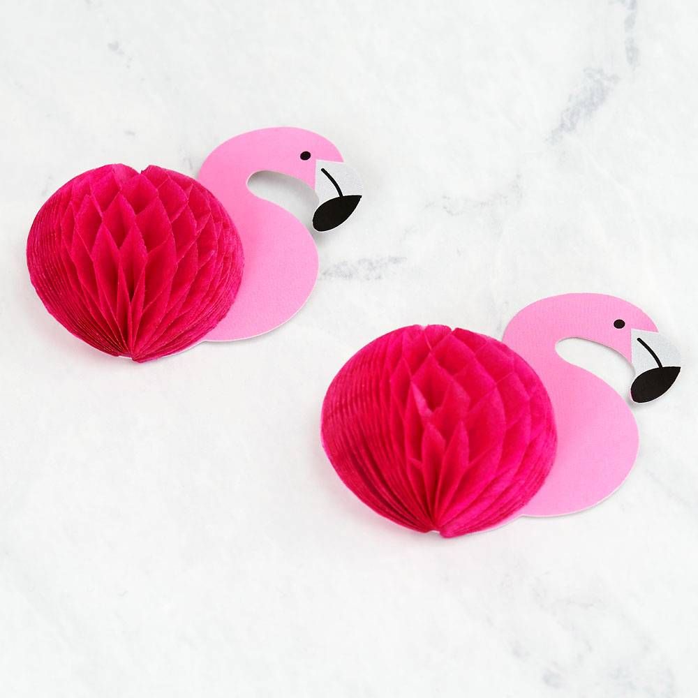 Flamingo Honeycomb Stickers