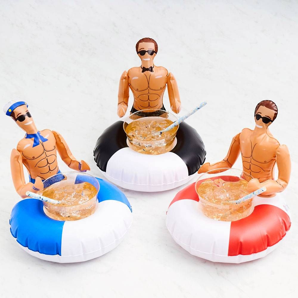 Inflatable Hunk Drink Floats