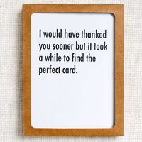 Overdue Thank You Cards