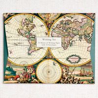 World Map Stationery Set