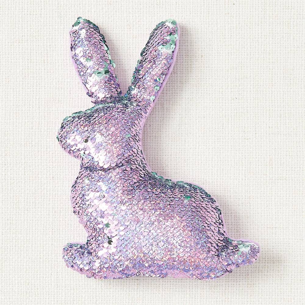 Magic Sequin Bunny Pillow