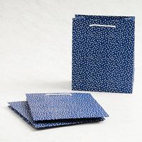 Navy Flurry Gift Bag Set