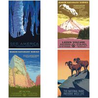 National Parks Carte Postale Postcard Set