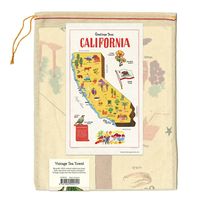 California Map Tea Towel