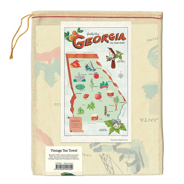 Oregon Map Tea Towel