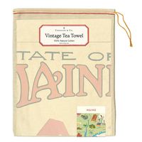 Maine Map Tea Towel