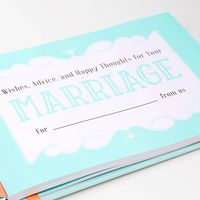 Wedding Wishes Fill In Book