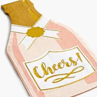 Champagne Bottle Napkin