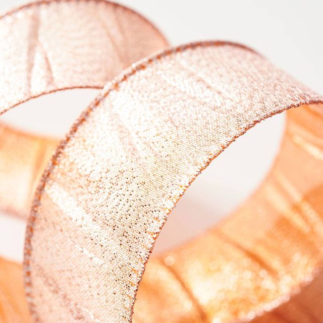 Silver Glitter Textured Ribbon