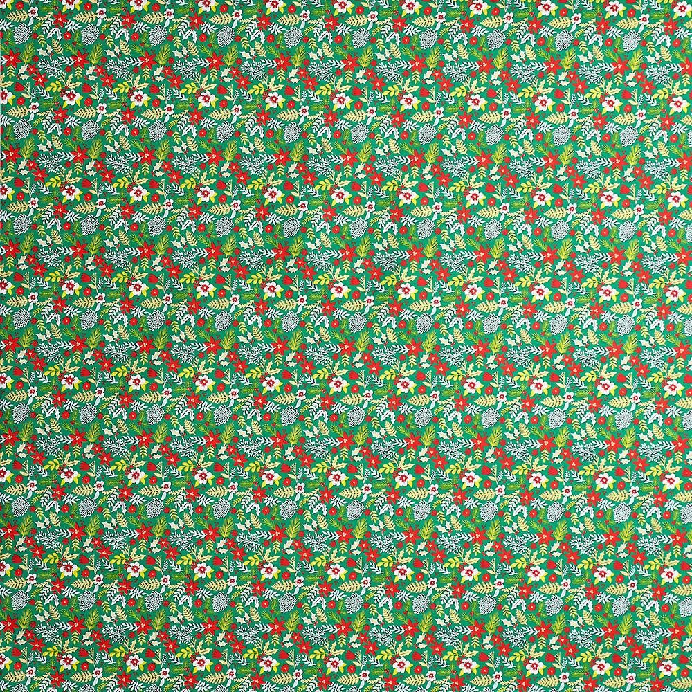 Holiday Micro Floral Stone Wrapping Paper