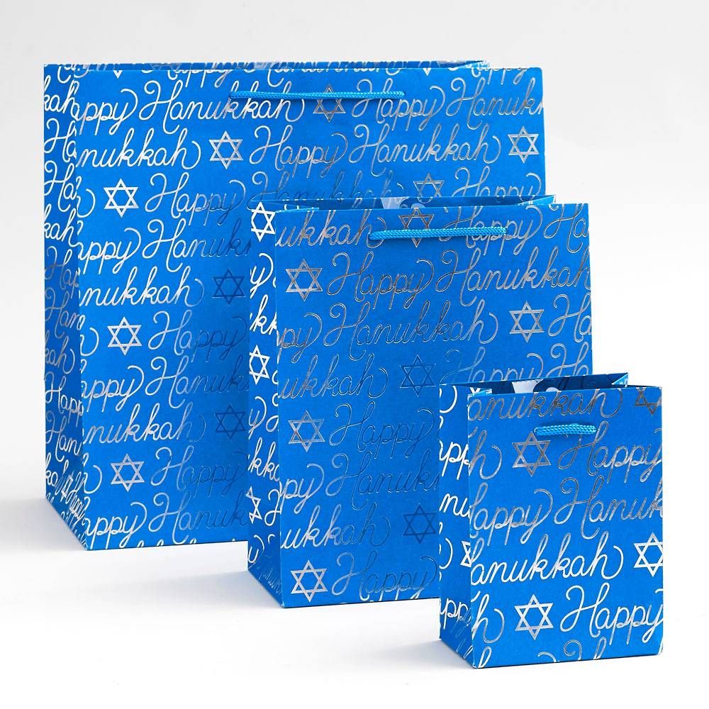 Hanukkah Script Gift Bags